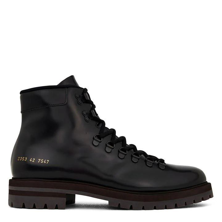 Leather Hiking Boots - Black