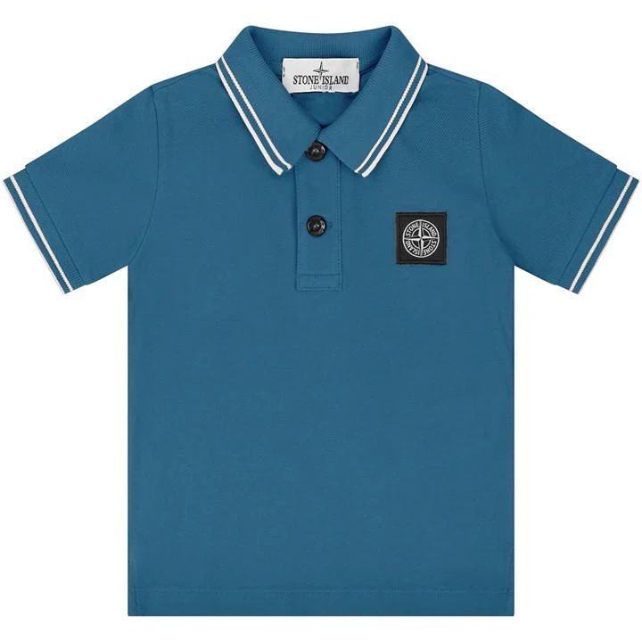 Boy'S Tipped Polo Shirt - Blue