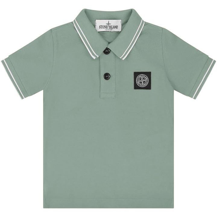 Boy'S Tipped Polo Shirt - Green