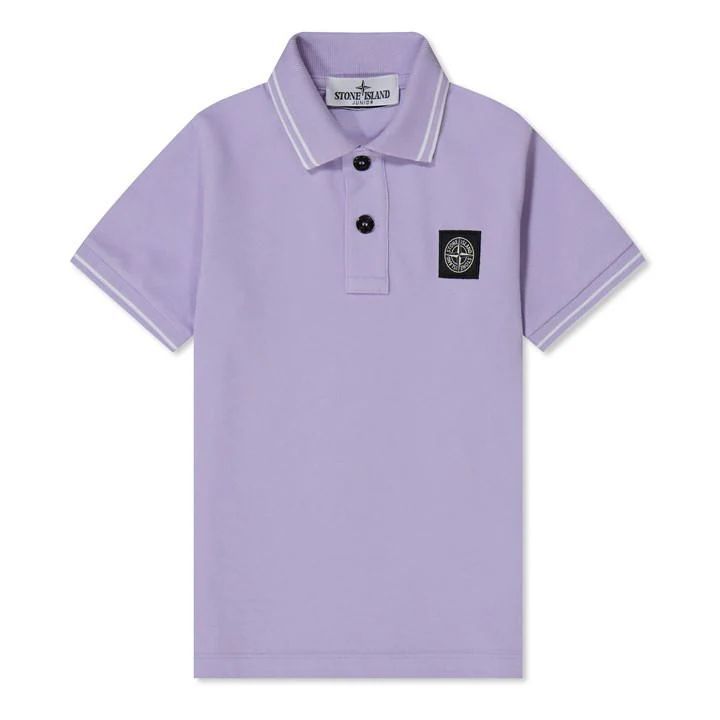 Boy'S Tipped Polo Shirt - Purple
