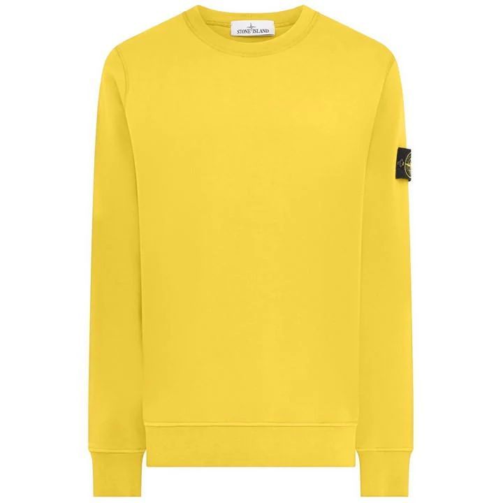 Fleece Crew-Neck Sweatshirt - Yellow
