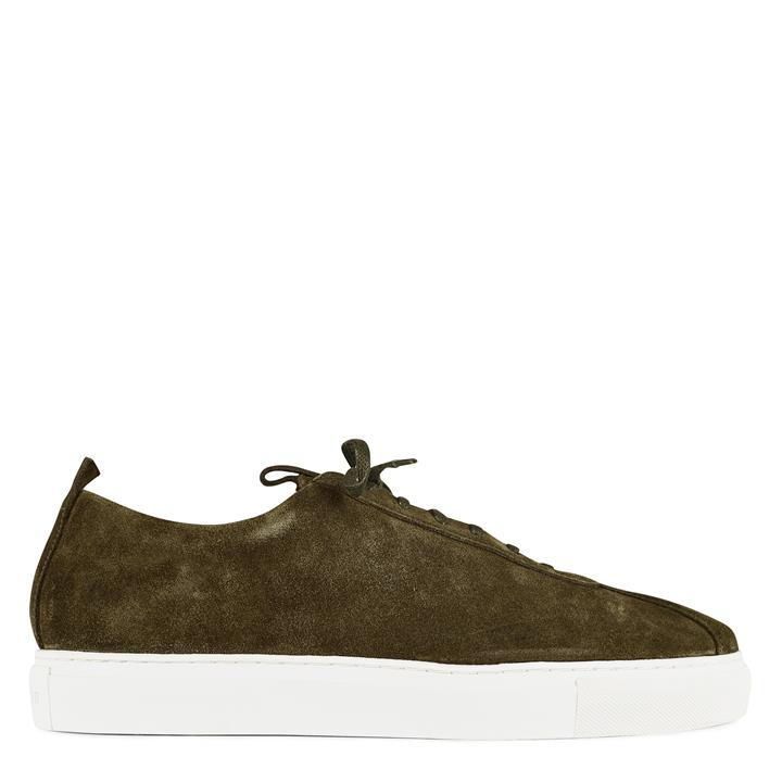 Leather Trainers - Green