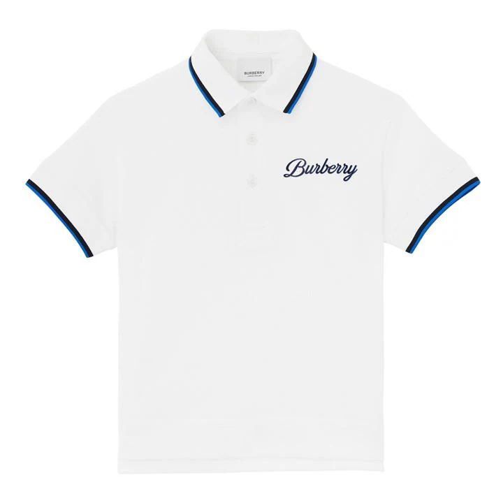 Boy'S Langton Logo Polo Shirt - White
