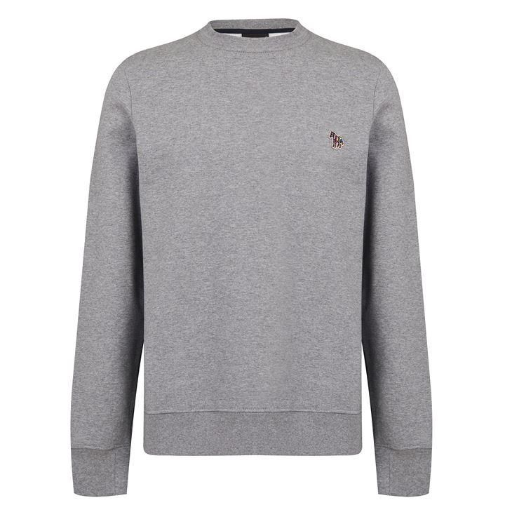 Zebra Crew Sweatshirt - Grey