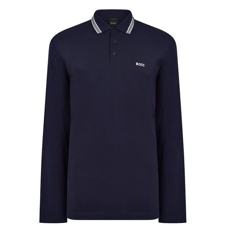 Plisy Long Sleeve Polo Shirt - Blue
