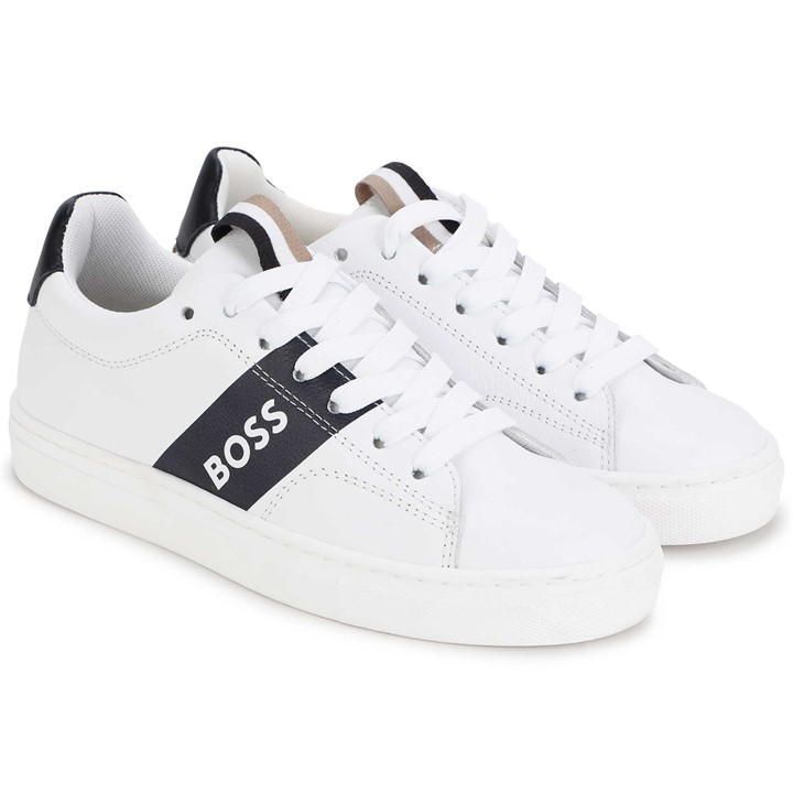 Boss Lace Up Trainer Jn24 - White