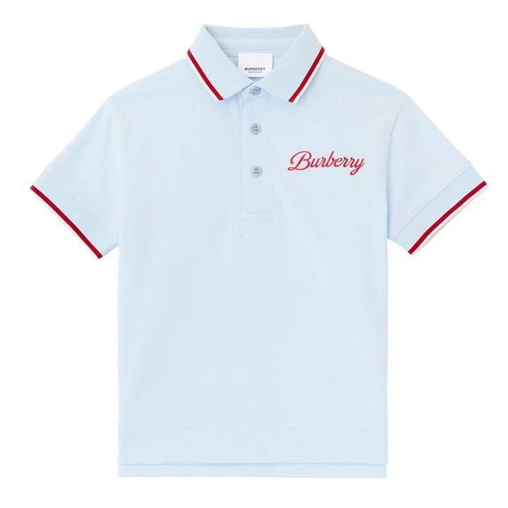 Boy'S Langton Logo Polo Shirt - Blue