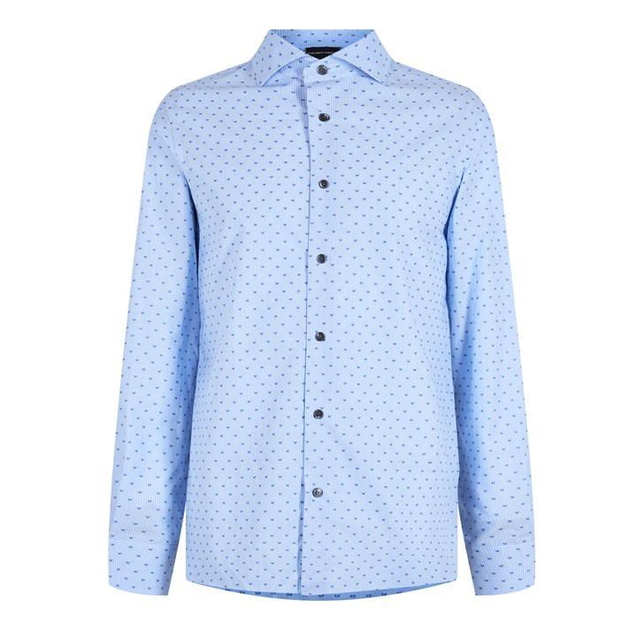 Jacquard Shirt - Blue