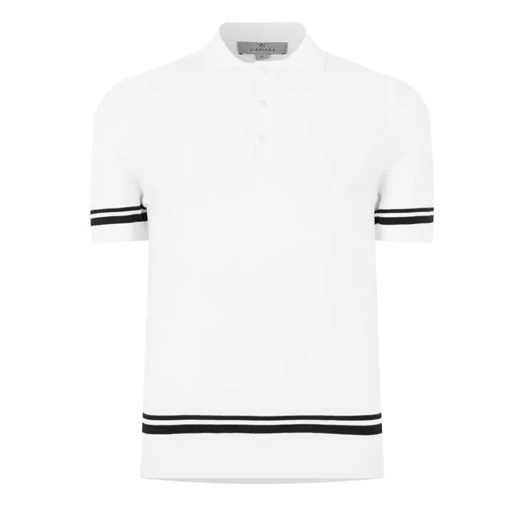 Trim Polo Shirt - White