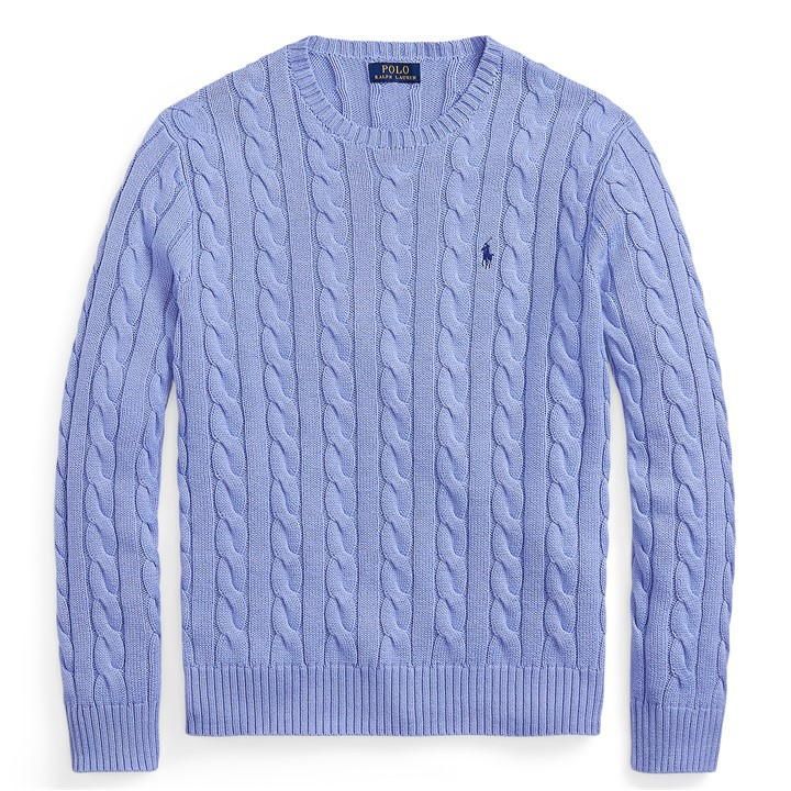 Cable Knit Jumper - Blue