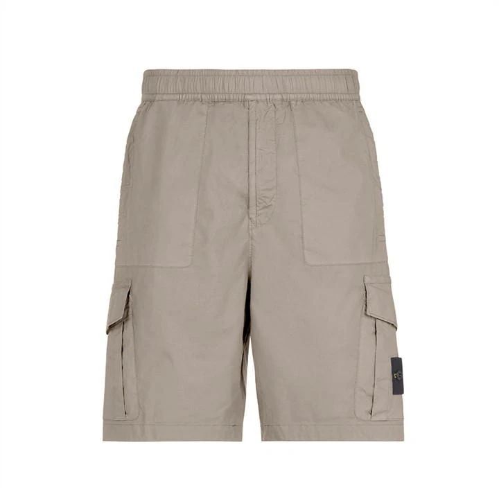 Cotton Stretch Bermuda - Beige