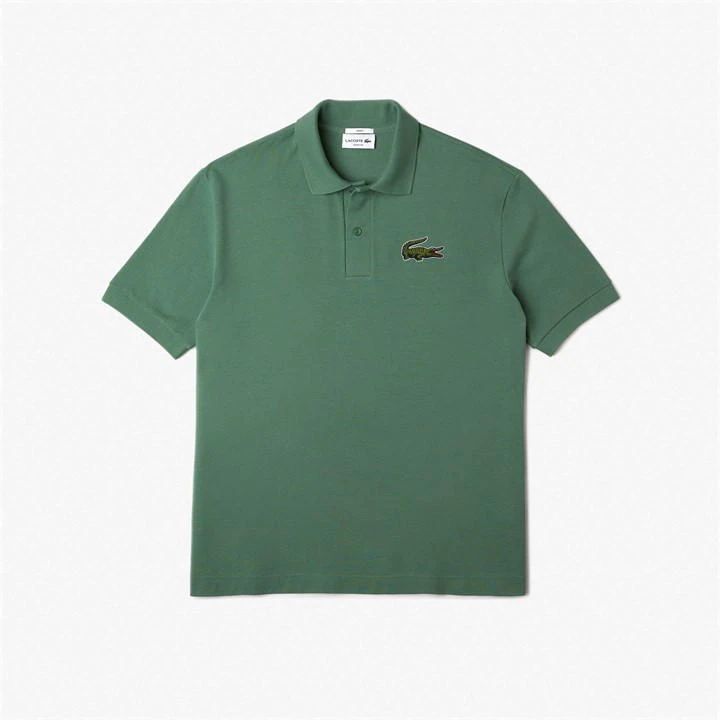 Embroidered Crododile Polo Shirt - Green