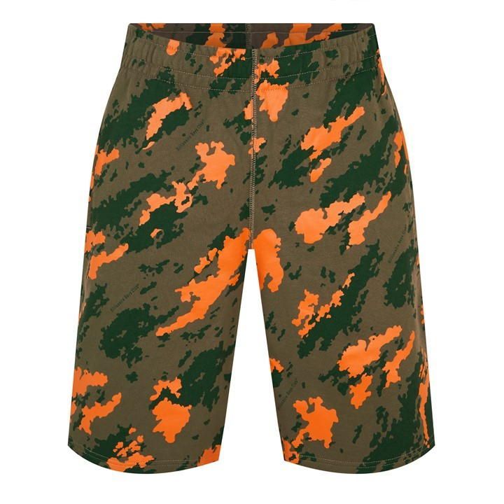 Camouflage Print Bermuda Shorts - Green