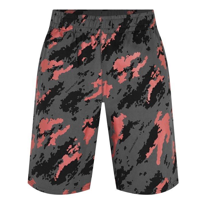Camouflage Print Bermuda Shorts - Grey