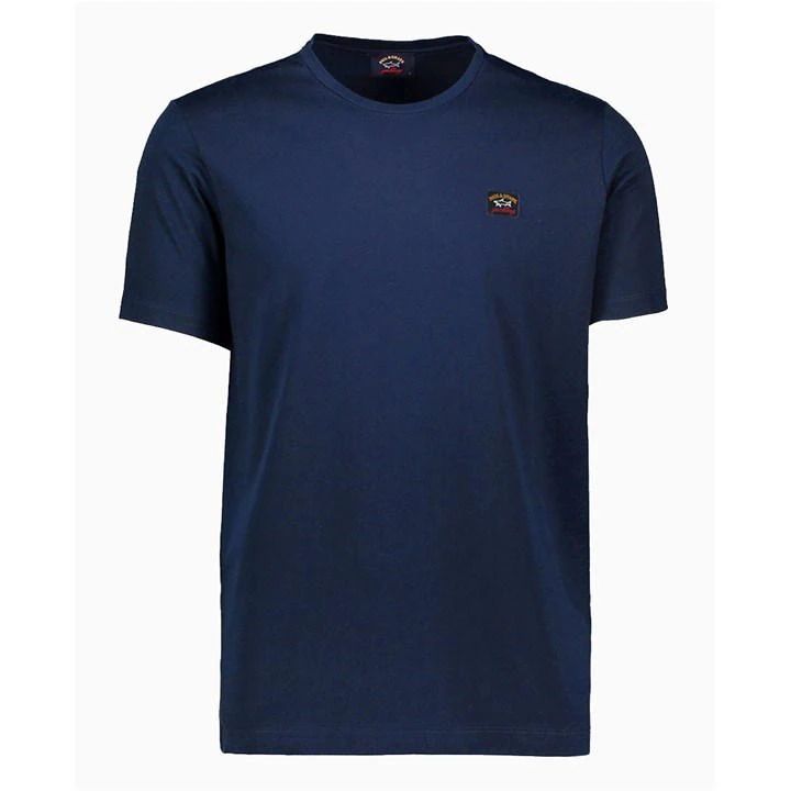 Basic Crew Neck T Shirt - Blue