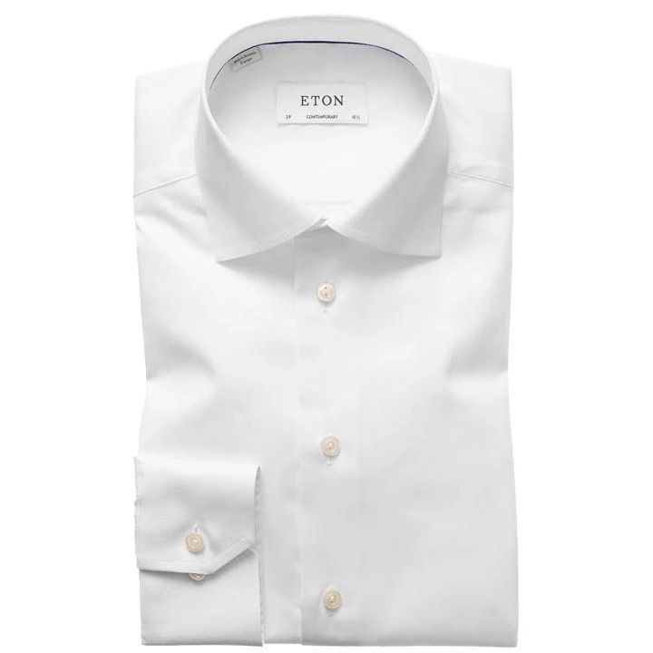 Contemporary Fit Cotton Shirt - White