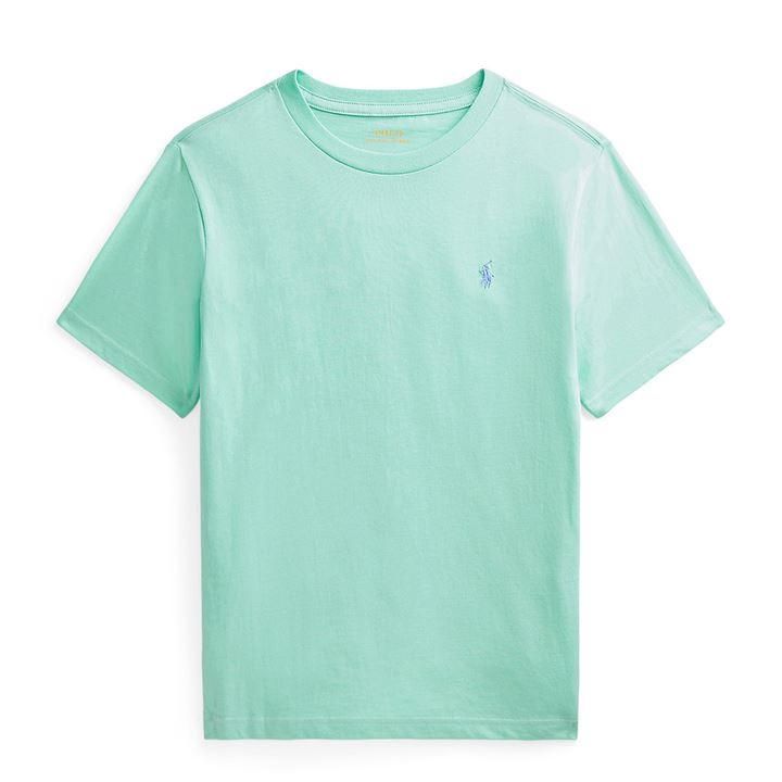 Boy's Short Sleeve Logo T Shirt - Green