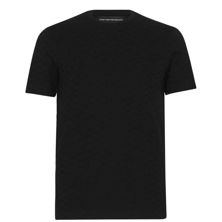 Emporio Armani All Over Eagle T Shirt - Black