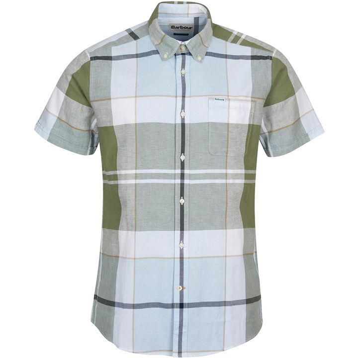 Douglas Short Sleeve Tailored Shirt - Green