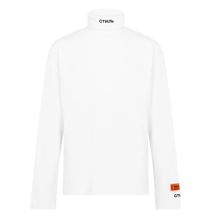Ctnmb Long Sleeve Roll Neck Top - White