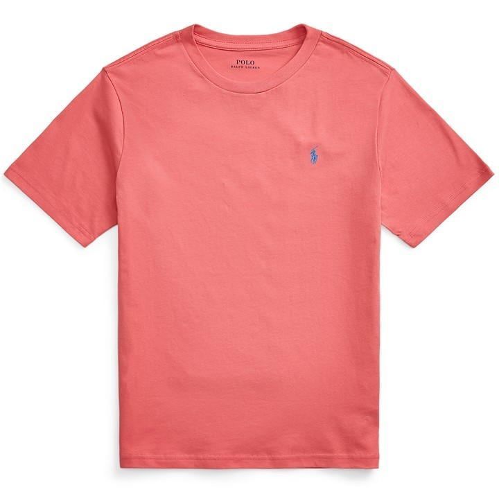 Boy's Short Sleeve Logo T Shirt - Red