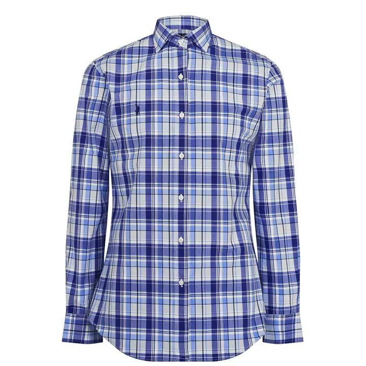 Custom Oxford Checked Shirt - Blue
