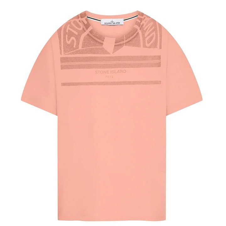 Garment Dyed Mosaic 3 T Shirt - Pink