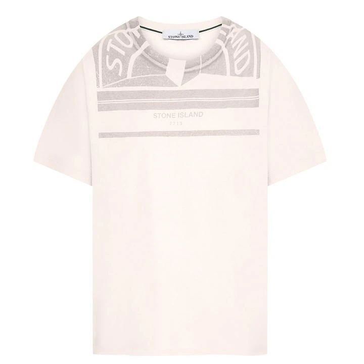 Garment Dyed Mosaic 3 T Shirt - Pink