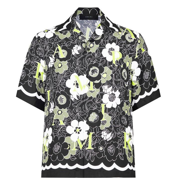 Flower Camp Shirt - Black