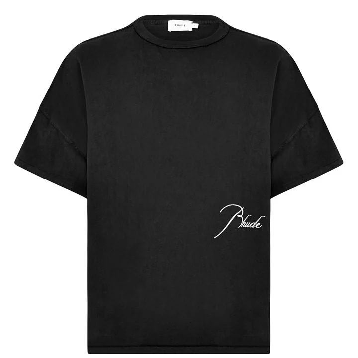 Embroidered Signature T-Shirt - Black