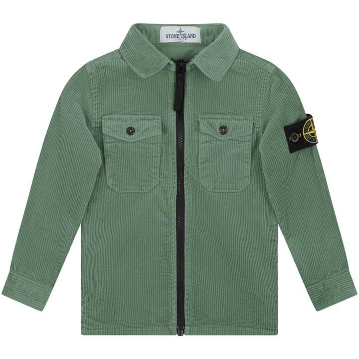 Cotton Corduroy Overshirt - Green
