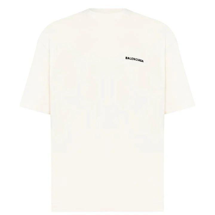 Classic Embroidered Logo T Shirt - Cream