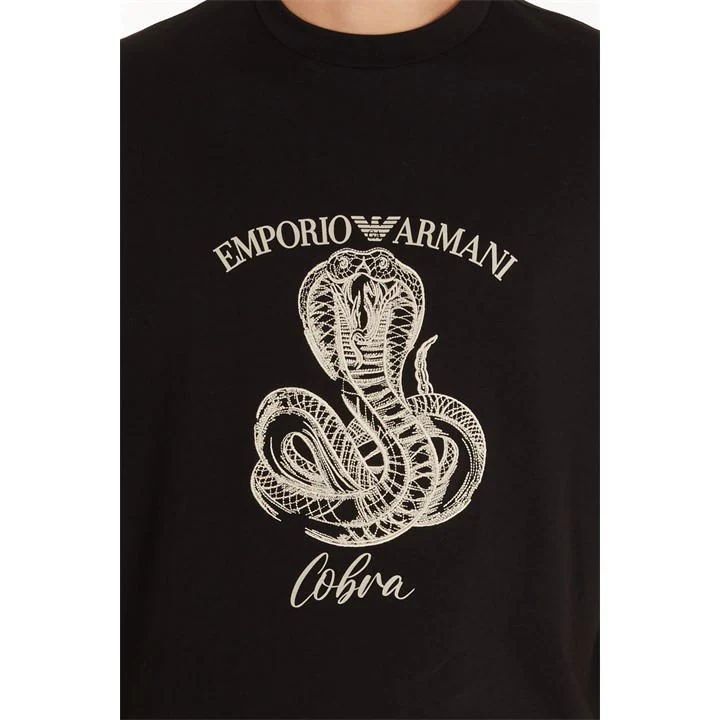 Heavy Cotton Cobra T-Shirt - Black