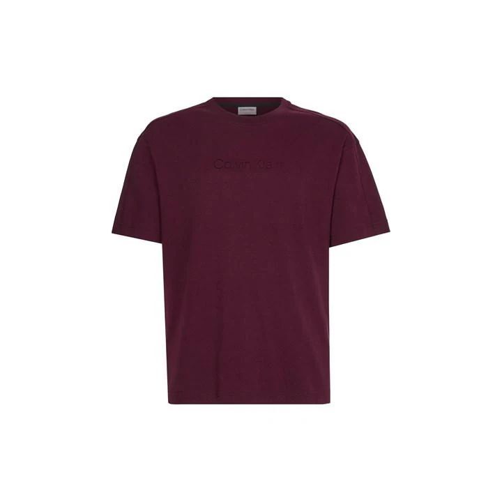 Comfort Debossed Logo T-Shirt - Purple