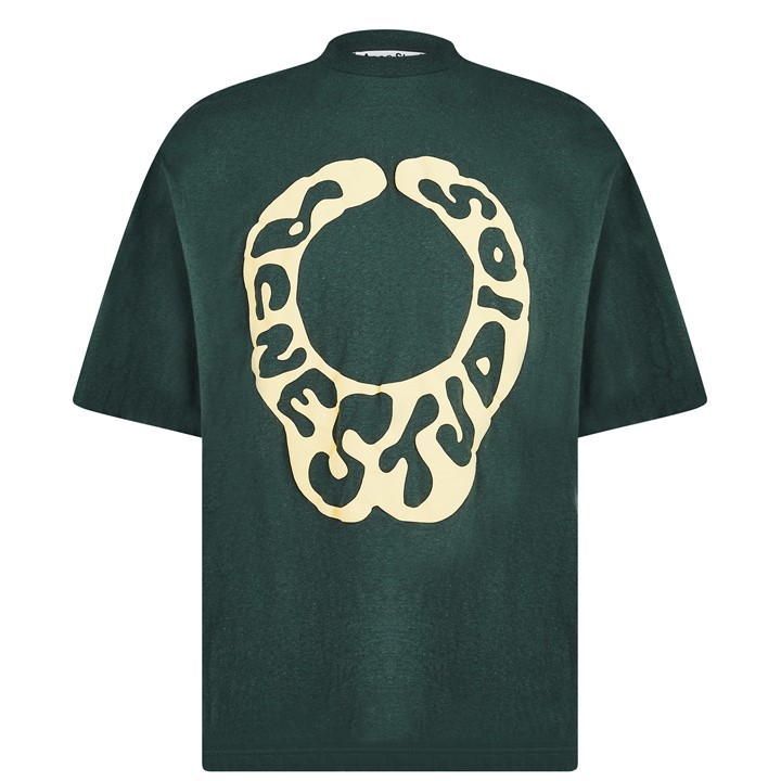 Groovy Logo T Shirt - Green