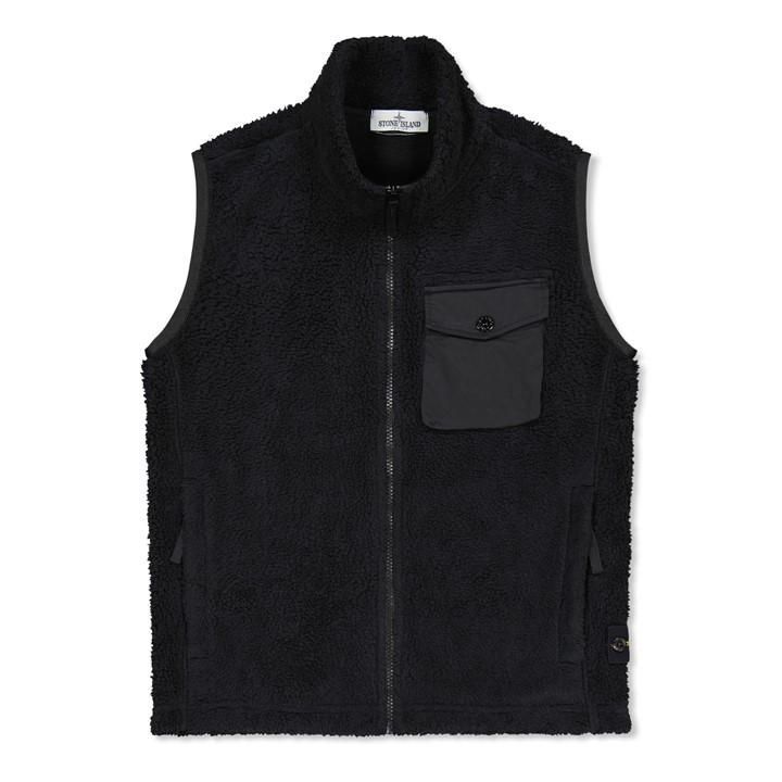 Heavy Fleece Vest - Black