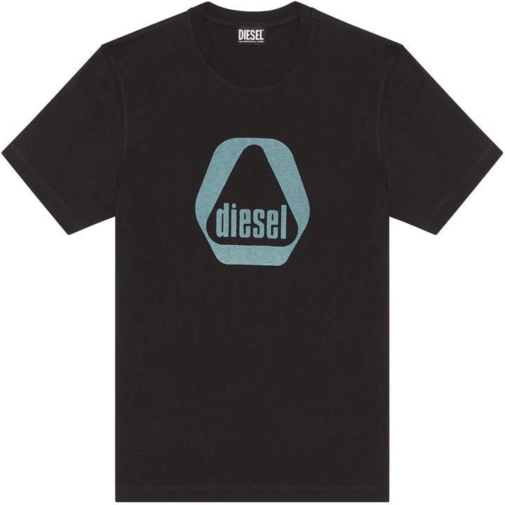 Diesel 6 Sided Print T-Shirt Mens - Black