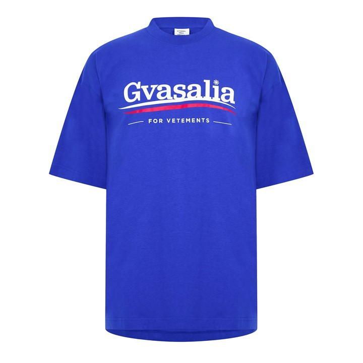 Gvasalia Oversized T Shirt - Blue