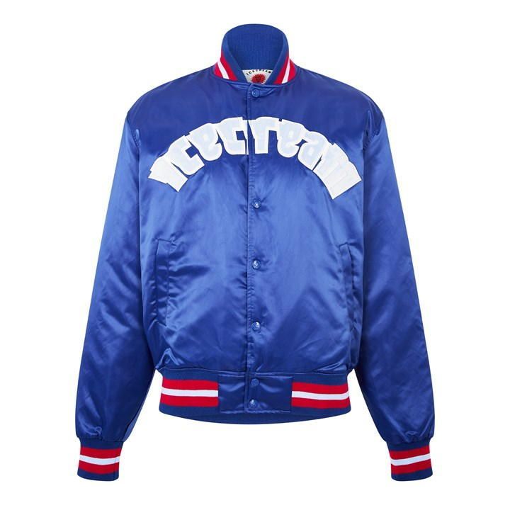 Dropped Cone Bomber Jacket - Blue