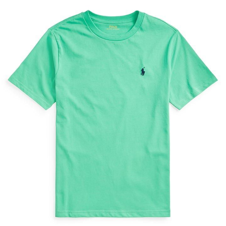 Boy's Short Sleeve Logo T Shirt - Green