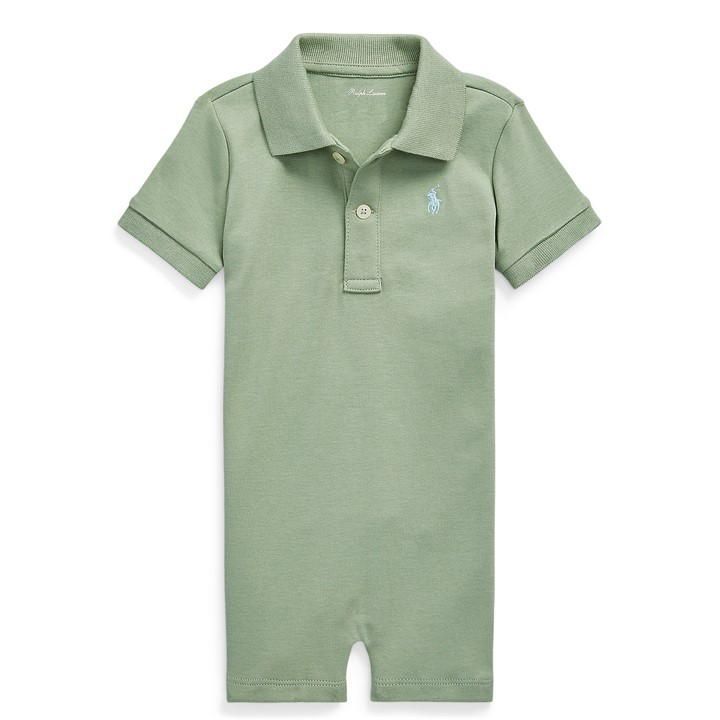 Cotton Polo Shortall - Green