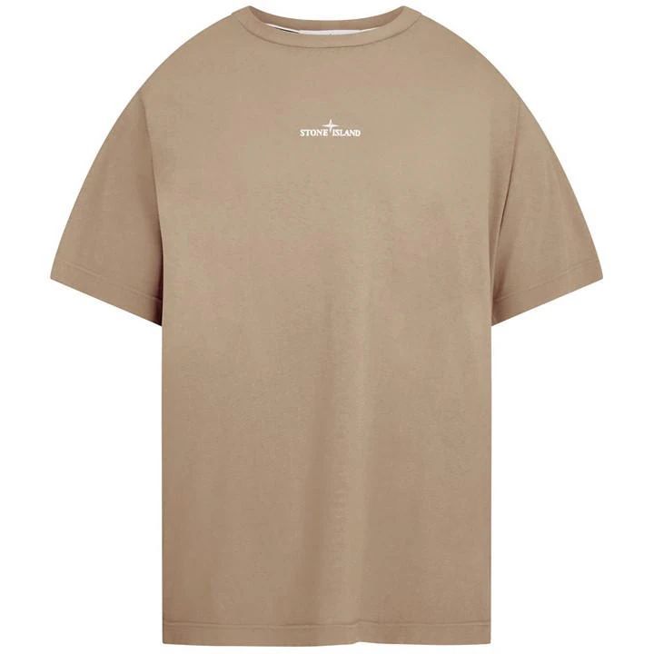 Cotton Jersey Institutional 1 T-Shirt - Beige