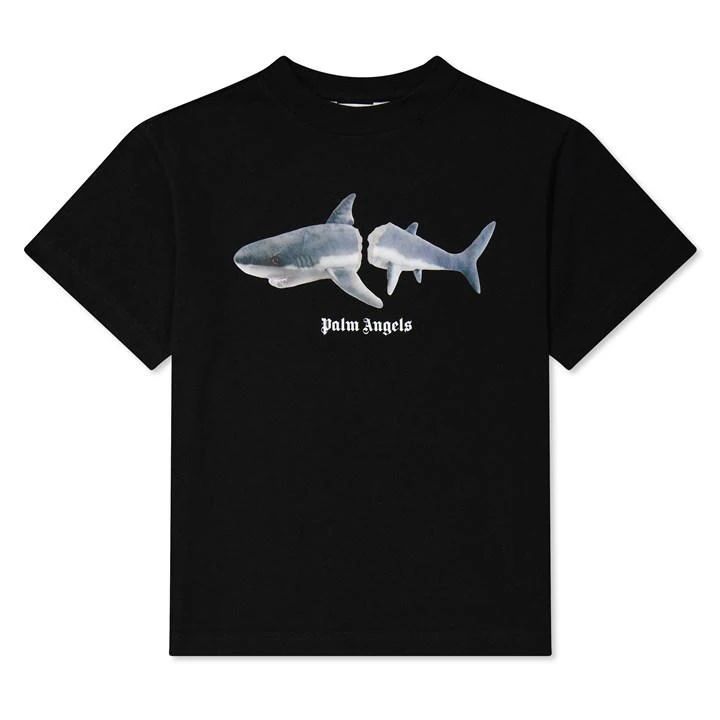 Boy'S Shark t Shirt - Black