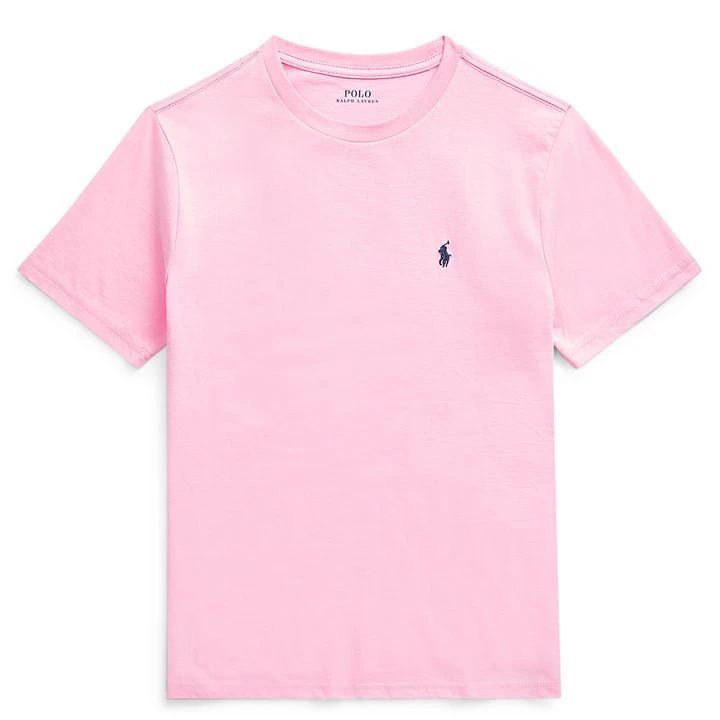 Boy's Short Sleeve Logo T Shirt - Pink