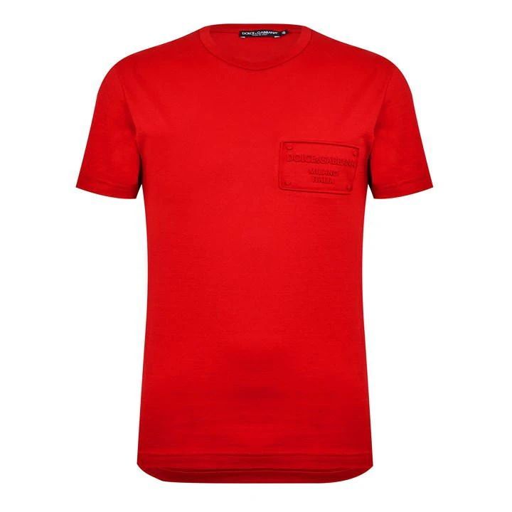 Embossed Tag T-Shirt - Red