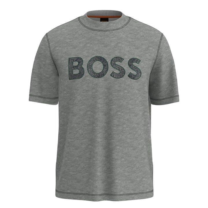 Boss Denim Logo Tee Mens - Grey