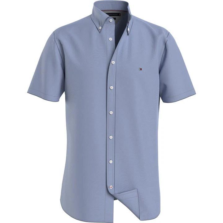 Wcc Flex Oxford Rf Shirt S/S - Blue