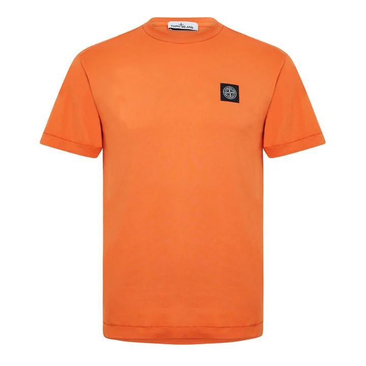 Patch Logo t Shirt - Orange