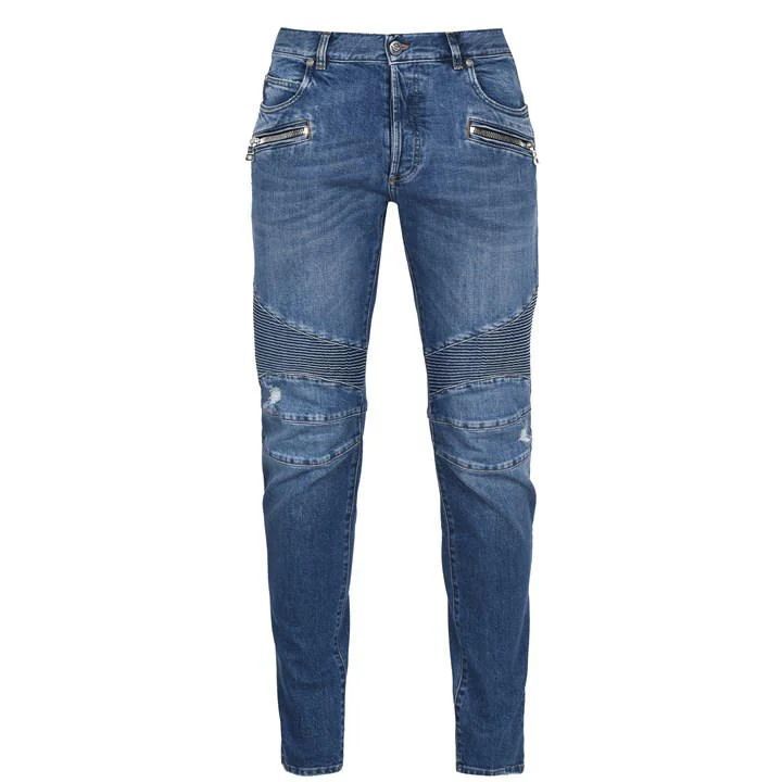 Ribbed Jeans - Blue
