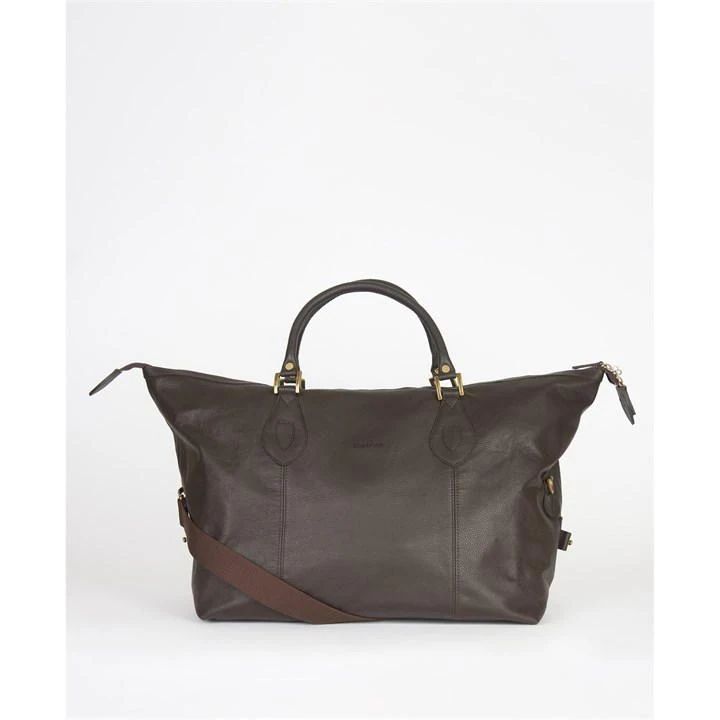 Leather Medium Travel Explorer Bag - Brown